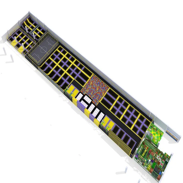 Rectangular Indoor Trampoline Park